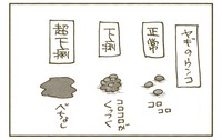 図解ヤギのウンコ（くるねこ大和さん提供）