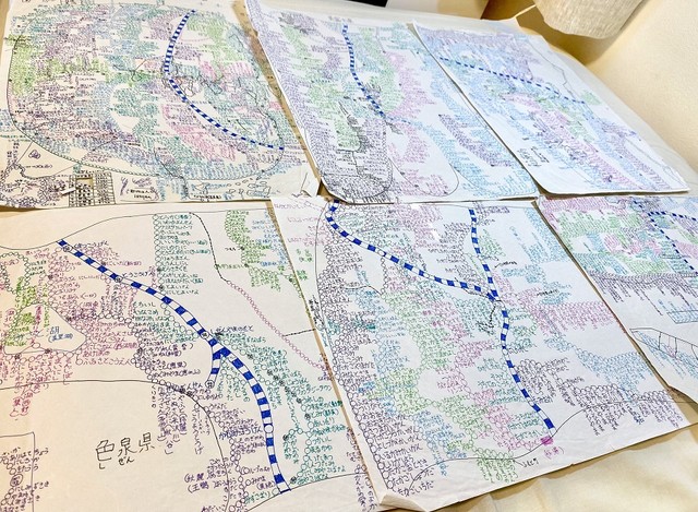 空想の路線図も ※こたさん提供