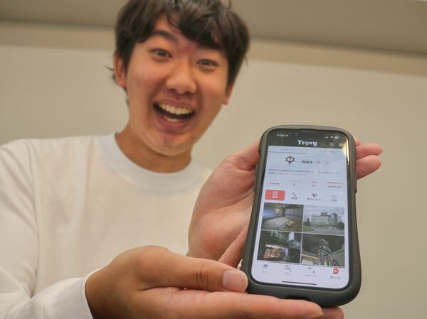 旅行アプリ「Travy（トラビー）」をリリースした西園寺さん（大阪市内）