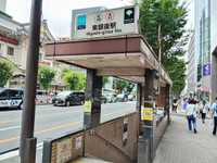 都営浅草線と東京メトロ日比谷線が交差する東銀座駅