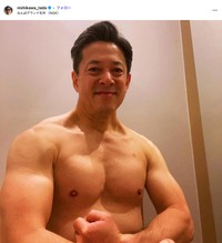 体を鍛えマッチョぶりも話題に（西川忠志さんの公式インスタグラムから）