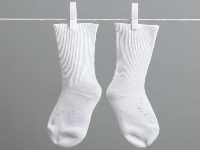 トイレットペーパーの芯で靴下を乾きやすくする方法※画像はAIが作成したイメージです（Chaikit/stock.adobe.com）