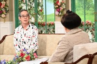 「徹子の部屋」に出演する小倉蒼蛙（左）と司会の黒柳徹子＝テレビ朝日提供
