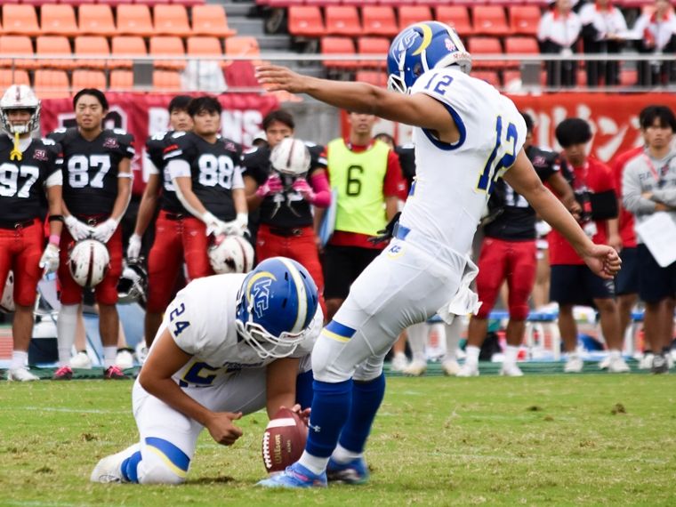 アメフト - 関西学院大・大西悠太 キッカーは孤独じゃない、みんなで力