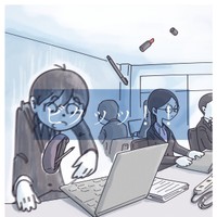 自分の意思であのビクッを再現（秋野ひろさん提供）