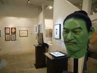 「NUDE礼賛！おとこのからだPraise of NUDE―About Male Body」会場の様子＝都内