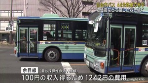 仙台市バスの全４４路線　４年連続赤字　”利用者回復傾向も燃料費高騰などで厳しい状況”