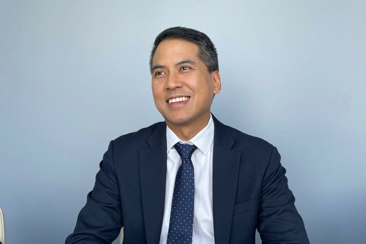 WEFの新しい日本代表のビング・チョムプラソッブさん＝東京都内で、2025年9月、宮地ゆう撮影