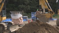 実証事業で土壌を掘削　2025年9月