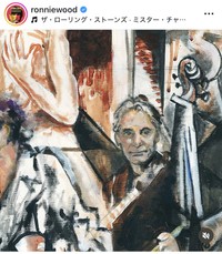 ロニー・ウッドのインスタグラム＠ronniewoodより