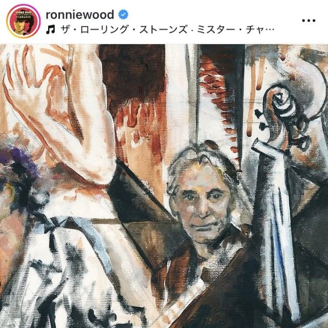 ロニー・ウッドのインスタグラム＠ronniewoodより
