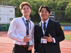 関西学院大学 期待のルーキーがデビュー　WR小段天響とDBリンスコット トバヤス