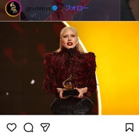 レディー・ガガ＝グラミー賞のインスタグラム＠grammysより