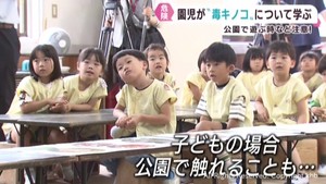 毒キノコは触らない・採らない・食べない　園児たちに注意を呼び掛け　東北農政局