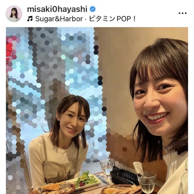林美沙希アナウンサーのインスタグラム＠misaki0hayashiより