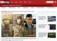 英「デイリー・ミラー」紙のウェブサイトより