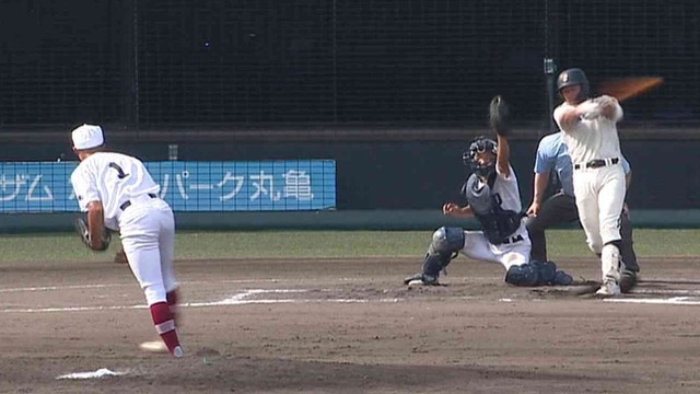 志度のエース・岡莉玖斗投手が11奪三振で1失点完投　坂出商を下し3回戦へ【夏の高校野球 香川大会】12日
