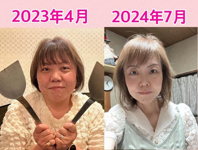 みるみるうちにダイエットの成果が出たそう／西川さん（@kuunii.diet.gold）提供