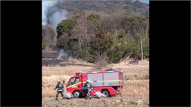 まんのう町　火災の様子（視聴者提供）