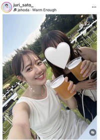 佐藤樹理アナウンサーのインスタグラム＠juri_sato_より