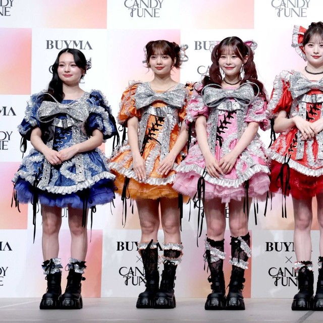 CANDY TUNEの(左から)桐原美月、南なつ、村川緋杏、立花琴未、小川奈々子、福山梨乃、宮野静
