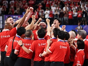 バスケ日本、五輪出場権獲得　W杯最終戦80-71でカボベルデ破る