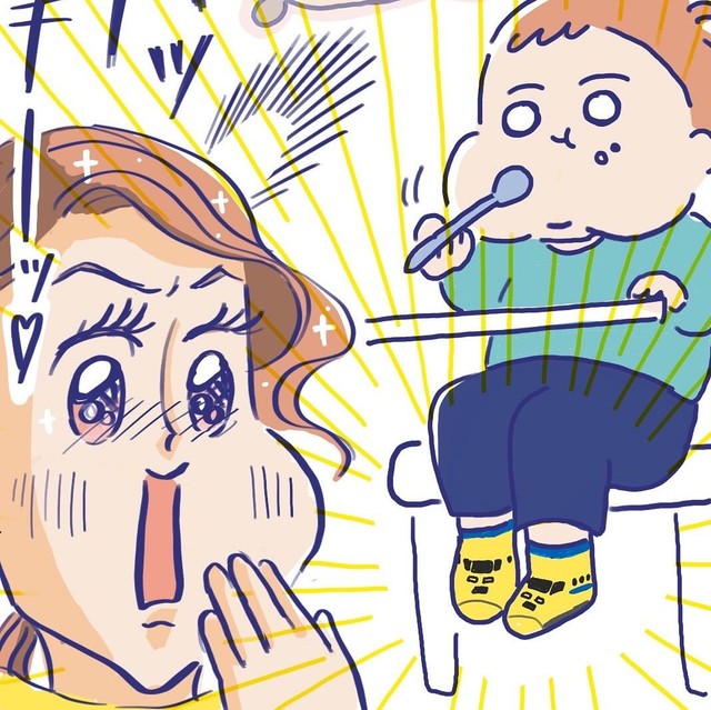 これってもしかしてRちゃんのアピール！（はみだしみゆきさん提供）