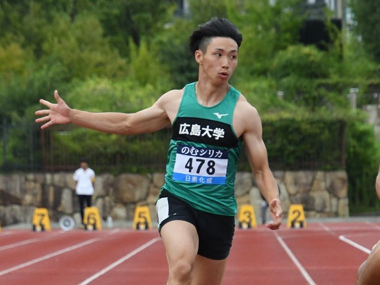 陸上・駅伝 - 広大院・山本匠真が西日本インカレ100mV 世界陸上100m