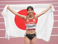 東京五輪の女子1500メートル決勝で8位入賞を果たした田中希実＝2021年