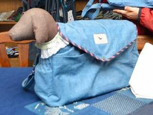 歩けない犬猫も、バッグで一緒にお散歩　デニム染色会社が開発