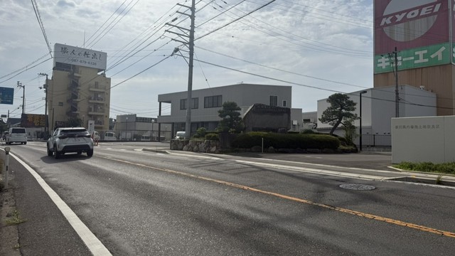 事故があった国道193号　高松市香川町川東下