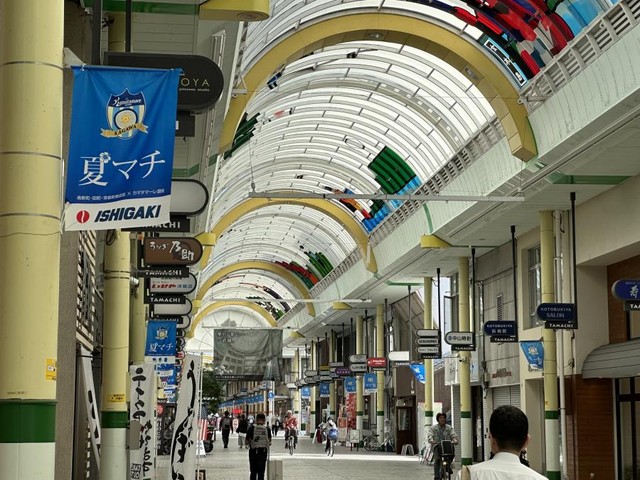 高松南部3町商店街カマタマーレ讃岐DAY　7月11日　選手が1日店長に