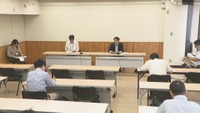 岡山県の会見　岡山県庁