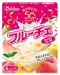 「フルーチェ　ミックスピーチ」50周年記念限定パッケージ（提供）