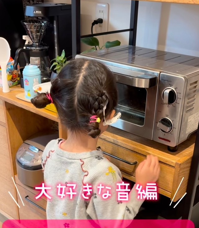 トースターの「チッチッチッ」という音が大好きないのりちゃん（提供：inori_2110さん）

