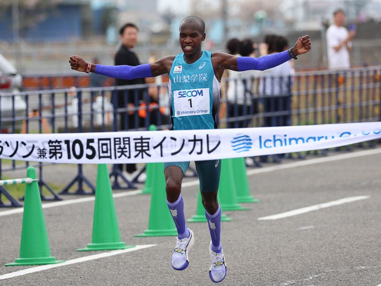 陸上・駅伝 - 山梨学院大は関東インカレ1部ハーフでキピエゴが優勝
