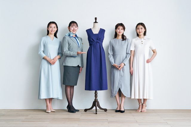日テレとANAがコラボしたワンピース「ANA meets Audire 7days wrap dress」（提供）
