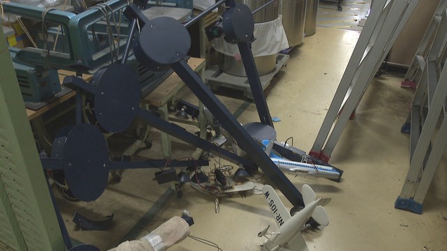 落下した展示物