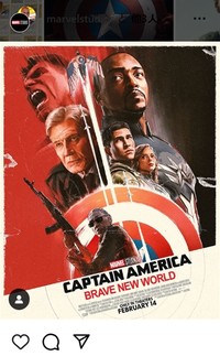 「キャプテン・アメリカ：ブレイブ・ニュー・ワールド」のインスタグラム＠officialcaptainamericaより