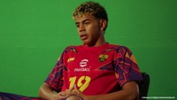 サッカーゲーム「eFootball」の新CMに登場したスペイン代表のラミン・ヤマル©Konami Digital Entertainment