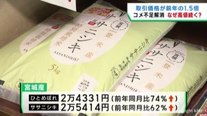 米の価格が高騰　品薄は解消も業者間で買い取り競争が激化