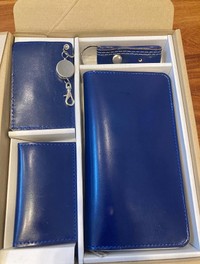 長男の小学校卒業後のランドセルを財布やパスケーなどにリメイク（「さおぱんちゃん  メタプラガチホ」さん提供）