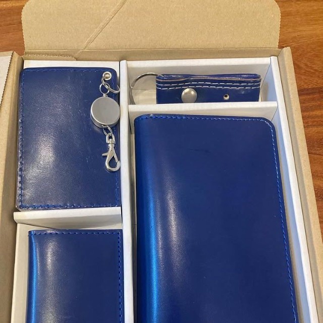 長男の小学校卒業後のランドセルを財布やパスケーなどにリメイク（「さおぱんちゃん  メタプラガチホ」さん提供）