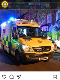 ロンドン救急のインスタグラム＠ldn_ambulanceより