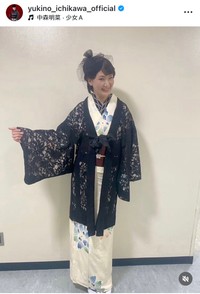 市川由紀乃インスタグラム＠yukino_ichikawa_officialより