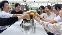 「めちゃくちゃ気持ちいい」デパート屋上でビアガーデンがオープン　期間限定で沖縄フェアも　天満屋岡山店