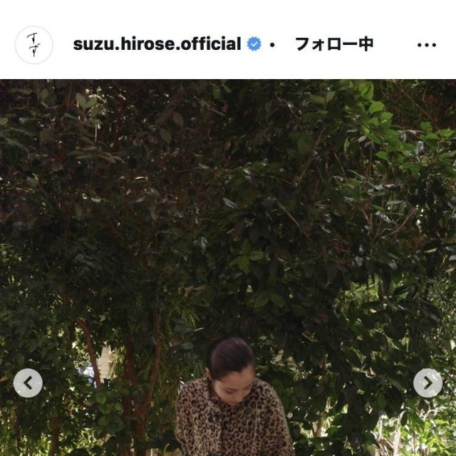広瀬すずのインスタグラム＠suzu.hirose.officialより