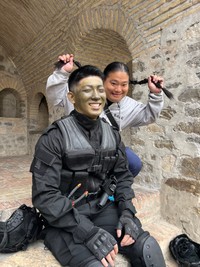 富栄ドラムさんと野崎亨類さん（野崎亨類さんの公式Xから）