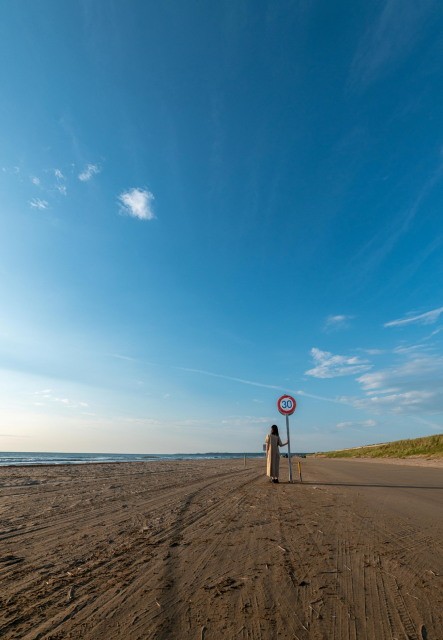 千里浜なぎさドライブウェイ（提供：羽咋市 産業建設部 商工観光課）