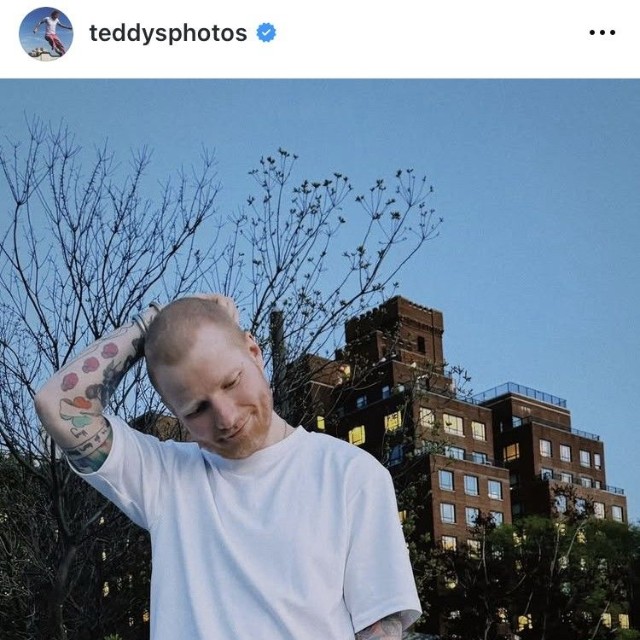 エド・シーランのインスタグラム＠teddysphotosより